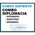 COMBO Diplomacia Anual 2019 SAPIENTIA - EXTENSIVO + QUESTÕES + ESPANHOL DO ZERO (Carreiras Internacionais)